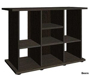 Подставка без дверок Biodesign РИФ 250&nbsp;чёрная шагрень, плита ЛДСП 16/22&nbsp;мм, 101х46&times;74&nbsp;см