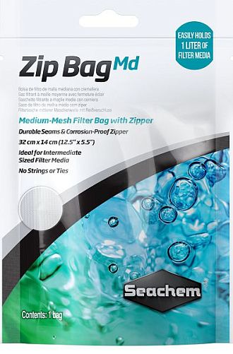 Мешок Seachem Zip Bag M для наполнителей, 32х14 см