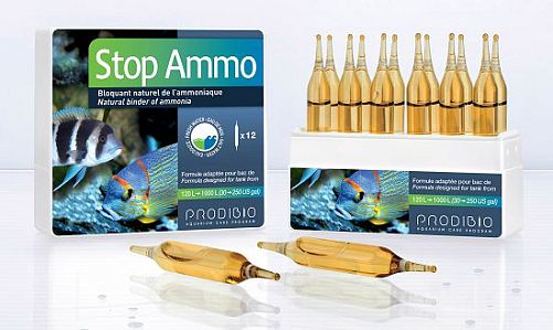 PRODIBIO Stop Ammo препарат для нейтрализации аммиака в морской и пресной воде, 12 шт.