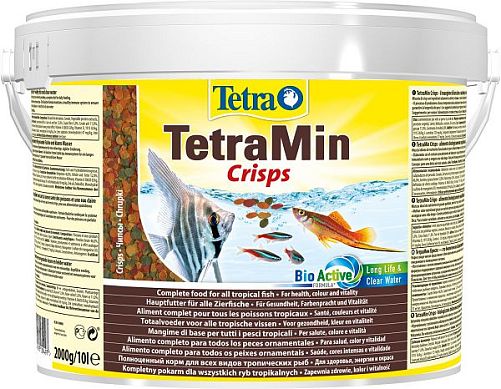 TetraMin Pro Crisps основной корм для всех видов аквариумных рыб, чипсы 10 л