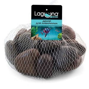 Галька Laguna коричневая S/RM, 1 кг, 30−60 мм