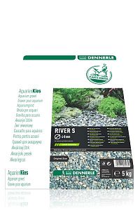 Dennerle Nature Gravel PlantaHunter River S натуральный гравий для аквариума, фракция 4−8 мм, 5 кг