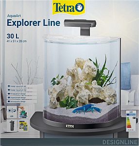 Tetra AquaArt Explorer Line Crayfish аквариумный комплект, «Полумесяц», 30 л