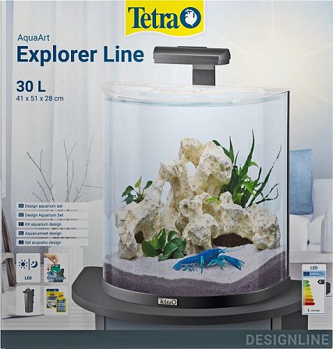 Tetra AquaArt Explorer Line Crayfish аквариумный комплект, «Полумесяц», 30 л