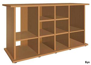 Подставка без дверок Biodesign АТОЛЛ 500 чёрная шагрень, плита ЛДСП 16/22 мм, 151х56×82 см Подставка без дверок Biodesign АТОЛЛ 500 чёрная шагрень, плита ЛДСП 16/22 мм, 151х56×82 см