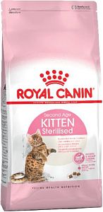 Корм Royal Canin Kitten Sterilised для стерилизованных котят с момента операции до 12 месяцев