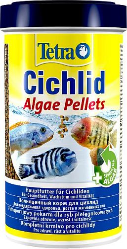 TetraCichlid Algae корм для травоядных цихлид, мульти шарики 500 мл