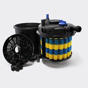 Фильтр прудовый напорный SUNSUN CPF-2500 с UV-стерилизатором, обратной промывкой, 16 л, 6000 л/ч, UV-11 Вт