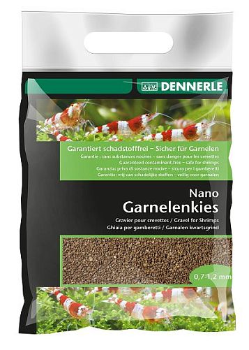 Грунт Dennerle NANO GRAVEL, темно-коричнеый, 2 кг