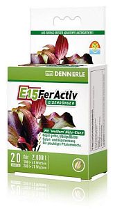 Железосодержащее удобрение Dennerle E15 FerActiv для аквариумных растений, таблетки 100 шт