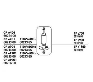 Полный комплектдля замены ротора JBL CP&nbsp;e1500&nbsp;Impeller Kit для внешнего фильтра CristalProfi e1500