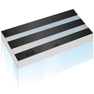 Комплект пластиковых крышек для JUWEL Lido 200, 3 шт черный