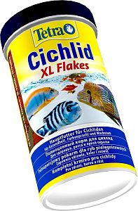 TetraCichlid XL&nbsp;Flakes основной корм для цихлид и&nbsp;других крупных рыб, крупные хлопья 500&nbsp;мл