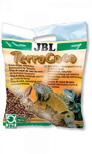 Натуральный донный субстрат JBL TerraCoco кокосовая стружка для террариумов, 5 л