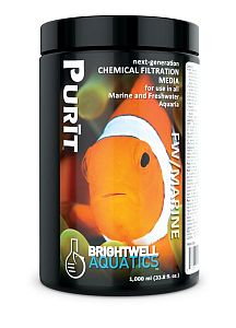 Уголь и Смола Brightwell Aquatics Purit для химической фильтрации, 1 л