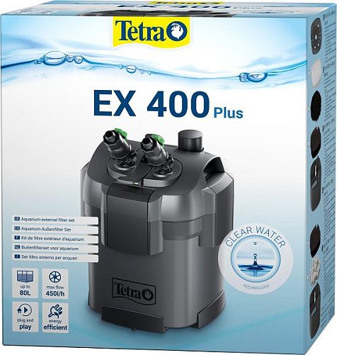 Tetratec EX 400 Plus внешний аквариумный фильтр для 10-80 л, 400 л/ч