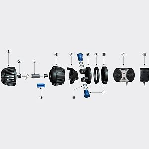 Регулируемая помпа течения SunSun CW-110 с выносным пультом управления и магнитным держателем, 10 Вт, 500−4000 л/ч