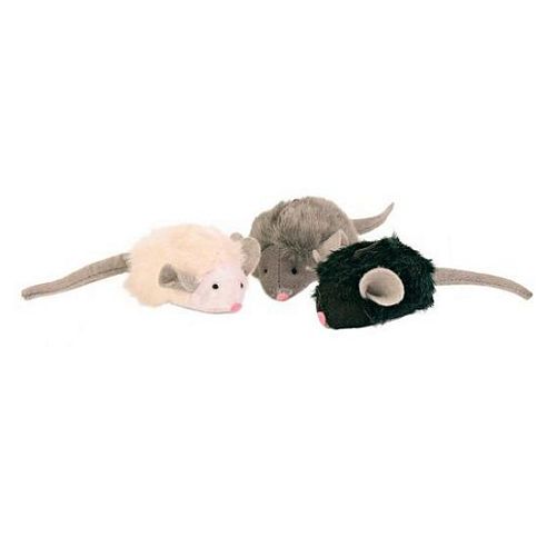 Мягкие мышки TRIXIE с микрочипом, 6,5 см, 12 шт.