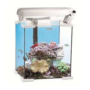 Морской рифовый аквариум NANO REEF LEDDY TUBE белый, 30&nbsp;л