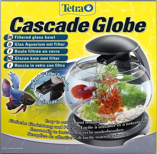 Tetra Cascade Globe аквариум круглый, черный, 6,8 л