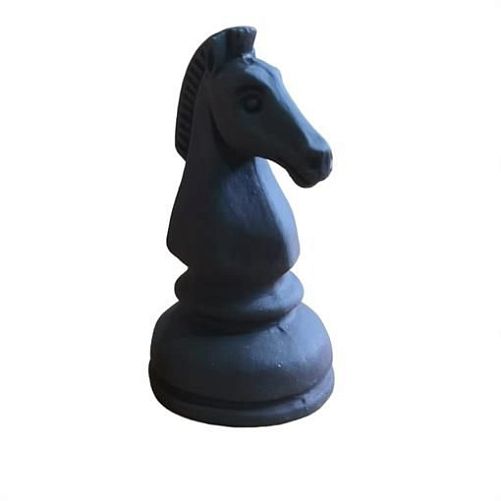 Декорация GLOXY Шахматная фигура Конь черный, 7х7х14см