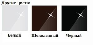 Дверки Biodesign Ф-300 для CRYSTAL 210, 500, CRYSTAL PANORAMIC 210, 500, черный суперглянец, 2 шт.