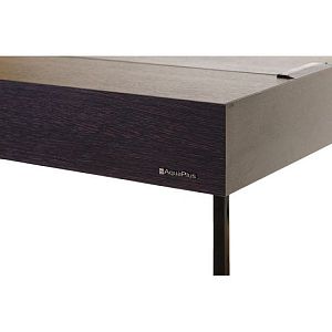 Аквариум LUX Ф245 фигурный, с крышкой и светильником Т8 2×38 Вт, венге, 245 л