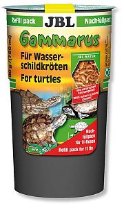 Корм-лакомство JBL Gammarus Refill для водных черепах, очищенный гаммарус, в специальной упаковке 750 мл