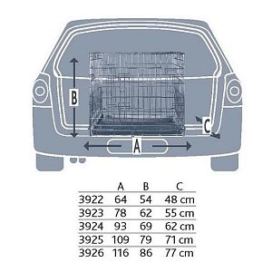Транспортная клетка TRIXIE для собак, 64х54×48 см