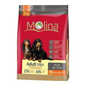 Корм Molina Adult Mini для взрослых собак мелких пород