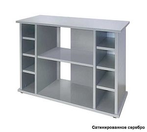 Подставка без дверок Biodesign ALTUM 200/CRYSTAL 210&nbsp;черная шагрень, влагостойкая плита ЛДСП 16/22&nbsp;мм, 101х41&times;79&nbsp;см