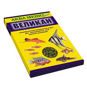 Аква Меню Великан ежедневный корм для крупных аквариумных рыб, 35 г