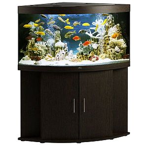 Аквариум Псевдоморе с&nbsp;тумбой STELLEX AQUA 400, угловой, 400&nbsp;л, 91х91&times;150&nbsp;см
