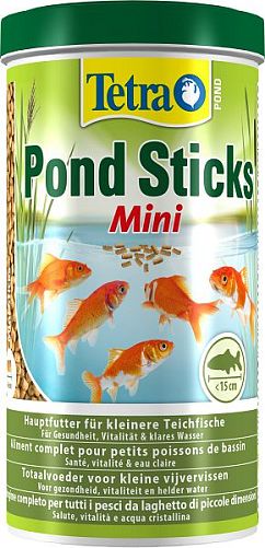 TetraPond Sticks Mini основной корм для мелких прудовых рыб, палочки 1 л