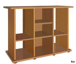 Подставка без дверок Biodesign РИФ 200 черная шагрень, плита ЛДСП 16/22 мм, 101х41×74 см