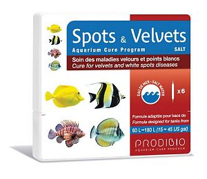 Prodibio Spots & Velvets Salt препарат для лечения морских рыб, 6 шт.