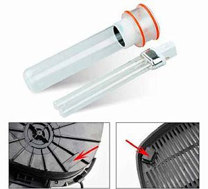 Внешний канистровый фильтр SunSun HW-3000&nbsp;с&nbsp;UV&nbsp;стерилизатором, скимером и&nbsp;регулировкой мощности, 30&nbsp;Вт, 1200&minus;3000&nbsp;л/ч