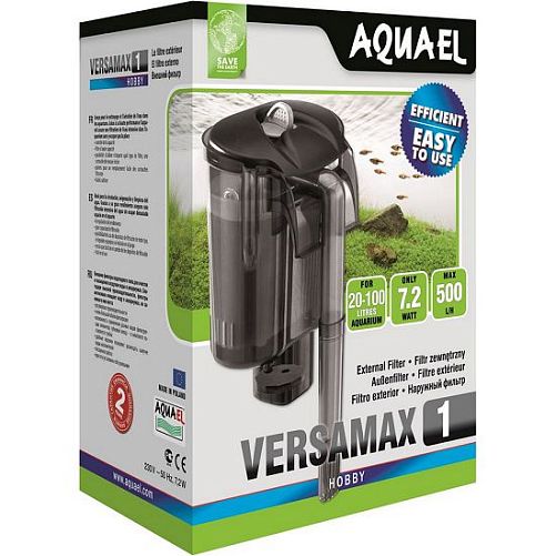 Aquael Versamax FZN-1 (водопад) рюкзачный аквариумный фильтр, 500 л/ч