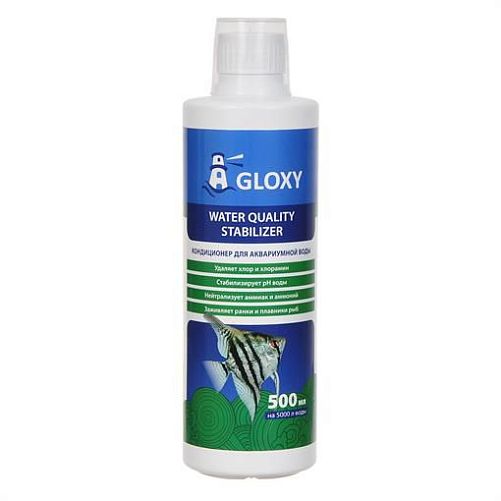 Кондиционер Gloxy Water Quality Stabilizer для подготовки воды, 500 мл на 5000 л