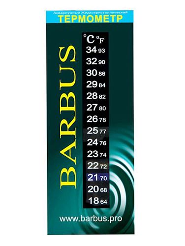 Barbus термометр в блистере жидкокристаллический, 13 см