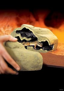 Exo Terra террариумное убежище-нора с магнитной стенкой, большая