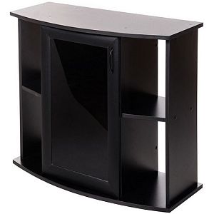 AquaPlus тумба под фигурный аквариум LUX 115 л, черная