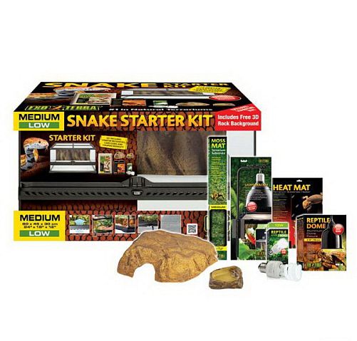 Террариумный набор Exo Terra Snake Starter Kit для змей, 60х45х30 см