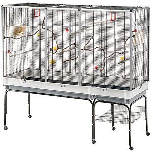 Клетка Ferplast ESPACE 160 универсальная для птиц и грызунов, черная, 162х62×103 см
