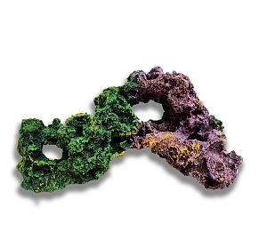 Камень цветной биокерамика риф средний, 18−24 см