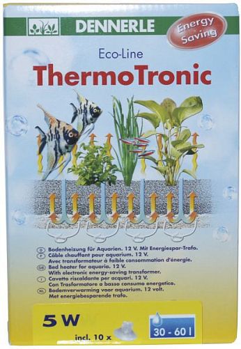 Низковольтный грунтовый термокабель Dennerle ThermoTronic, 10 Вт