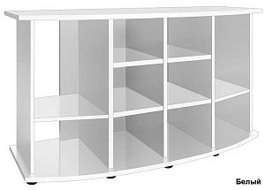 Подставка без дверок Biodesign ПАНОРАМА 450 черная шагрень, влагостойкая плита ЛДСП 16/22 мм, 151х56×82 см