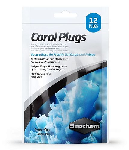 Плашки для кораллов Seachem Coral Plugs, 12 шт.
