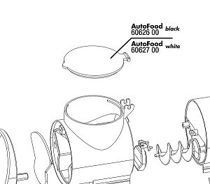 JBL AutoFood BLACK Food chamber lid сменная крышка контейнера, черная