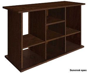 Подставка без дверок Biodesign АТОЛЛ 400 чёрная шагрень, плита ЛДСП 16/22 мм, 131х51×82 см